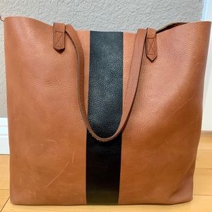 MADEWELL LARGE LEATHER TOTE . Like New